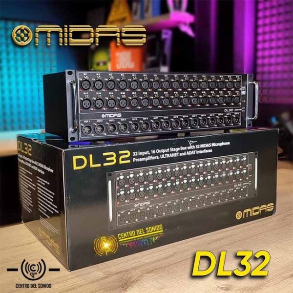 consola digital, interfaz digital snake dl32 midas