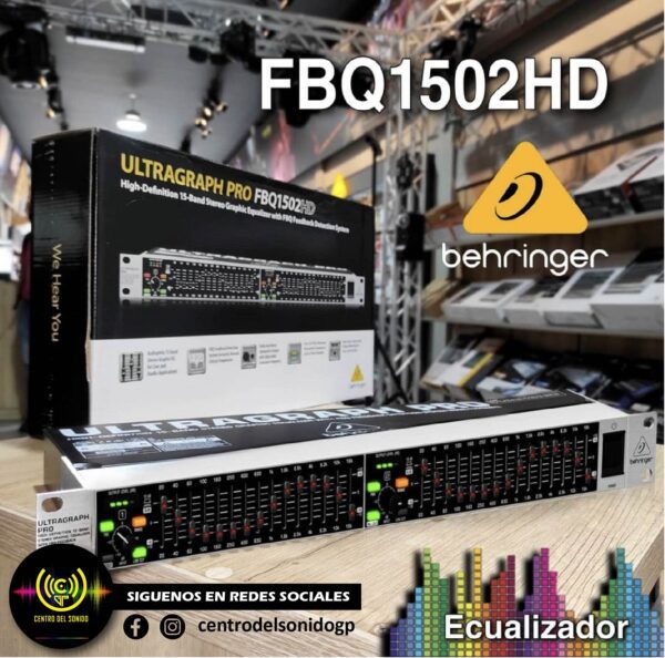 ecualizador behringer fbq1502hd ultragraph pro