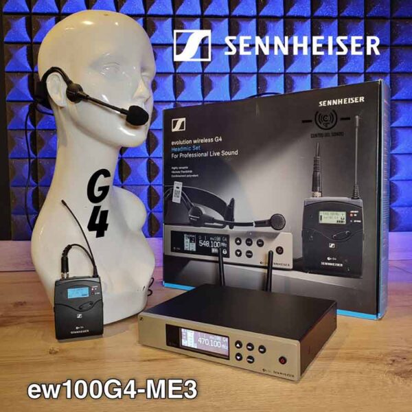 sistema inalambrico sennheiser diadema ew100g4 me3