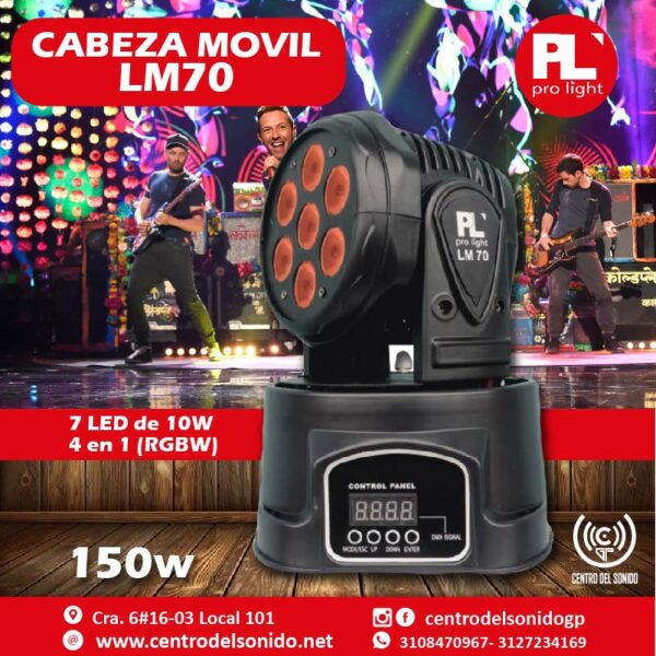 mini cabeza móvil lm70 pl pro light (copia)