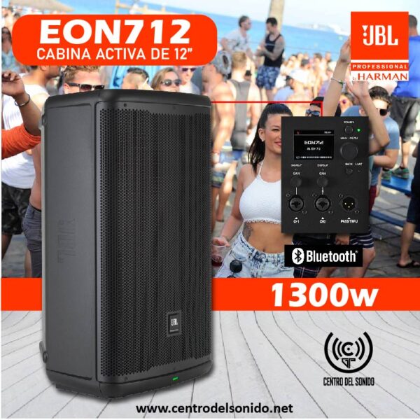 jbl eon712 cabina activa 650w bluetooth 127db (copia)