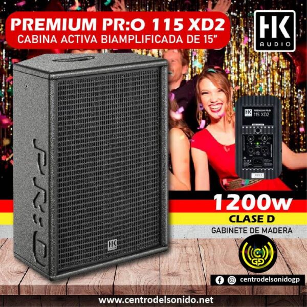 cabina activa premium pr:o 115 xd2 hk audio