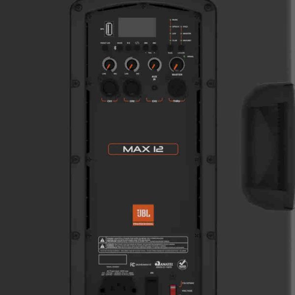 jbl max 12 cabina activa 350w 128db bt / mp3