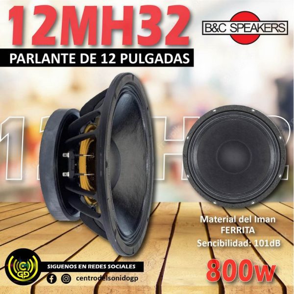 parlante b&c speakers 12mh32 8 ohmios 12 pulgadas parlante b&c speakers 12mh32 8 ohmios 12 pulgadas
