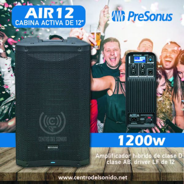 cabina activa de 2 vias presonus air12 cabina activa de 2 vias presonus air12