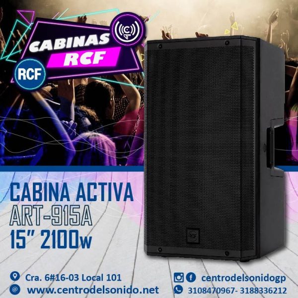 cabina activa art 915 a rcf de 2100watt cabina activa art 915 a rcf de 2100watt