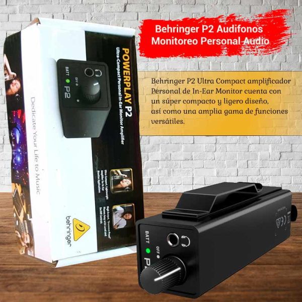 amplificador behringer p2 audifonos monitoreo personal audio amplificador behringer p2 audifonos monitoreo personal audio