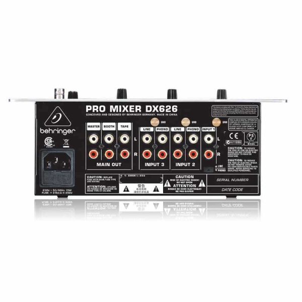 behringer pro mixer dx626 mezclador profesional de 3 canales dj con contador bpm y control vca