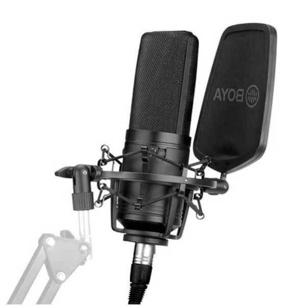 BoyaBY-M1000conexionXLR01 micrófono condensador de gran diafragma boya by m1000