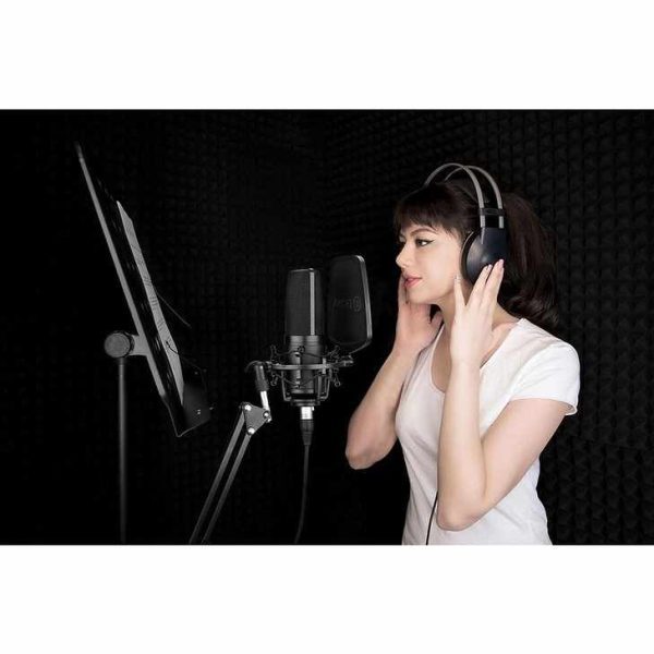 micrófono condensador de gran diafragma boya by m1000