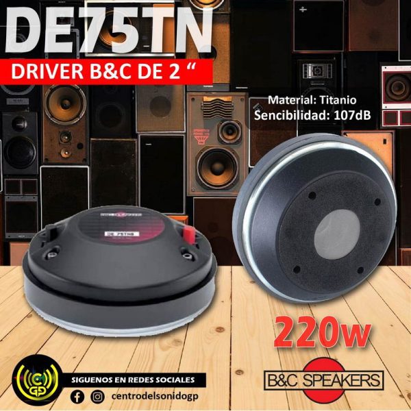 driver b&c de75tn de 2" 220w driver b&c de75tn de 2" 220w