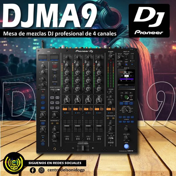 mesa de mezclas djma9 profesional de 4 canales mesa de mezclas djma9 profesional de 4 canales