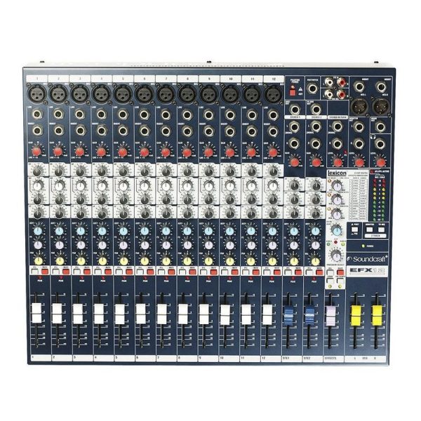 efx12 soundcraft consola mezcladora 12ch + 32 efectos