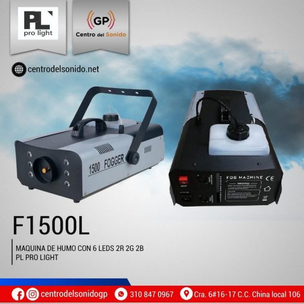 maquina de humo f1500l pl pro light 6 leds rgb maquina de humo f1500l pl pro light 6 leds rgb