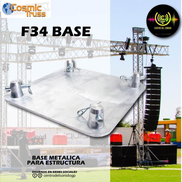 base de aluminio f34 base plate 30x30 cosmic truss (copia) base de aluminio f34 base plate 30x30 cosmic truss (copia)