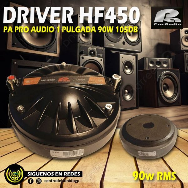 hf450 driver pa pro audio 1 pulgada 90w 105db hf450 driver pa pro audio 1 pulgada 90w 105db