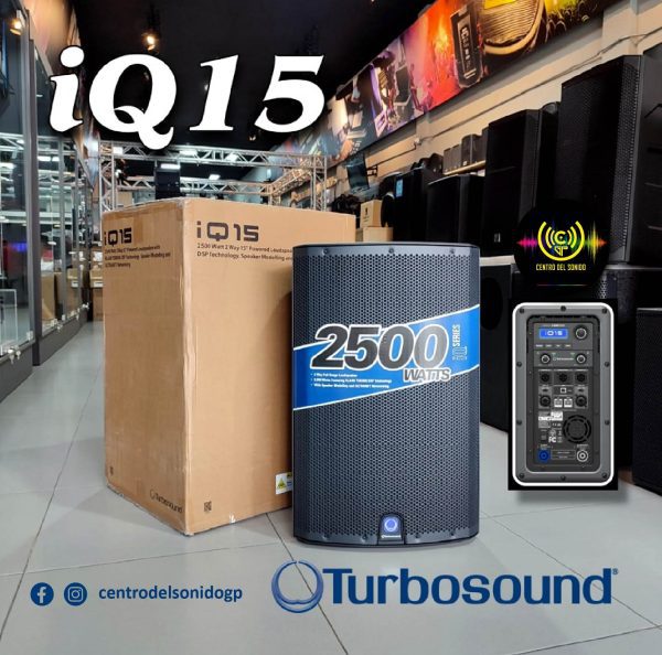 cabina activa iq15 turbosound 2500watt cabina activa iq15 turbosound 2500watt