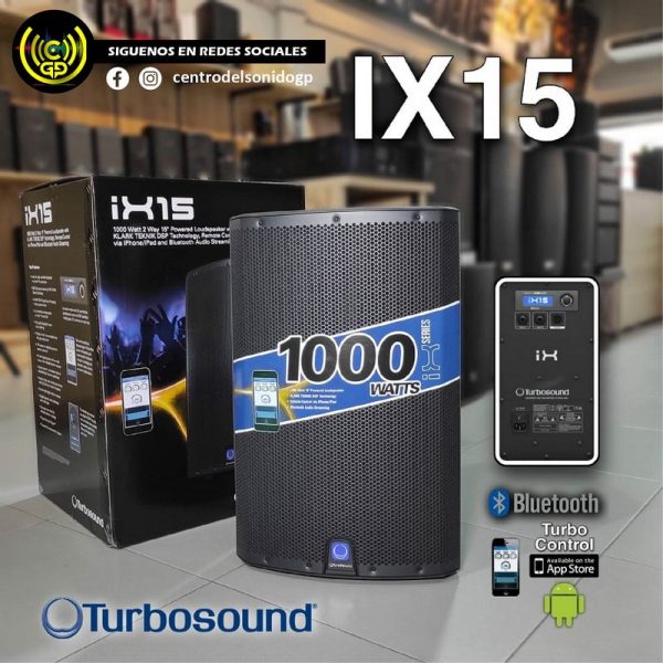 cabina activa ix15 turbosound 1000watt cabina activa ix15 turbosound 1000watt