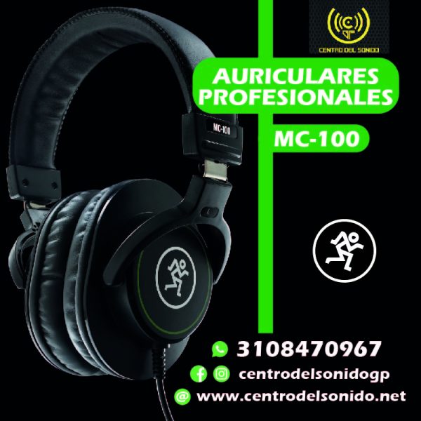 mc 100 mackie auriculares profesionales cerrados mc 100 mackie auriculares profesionales cerrados