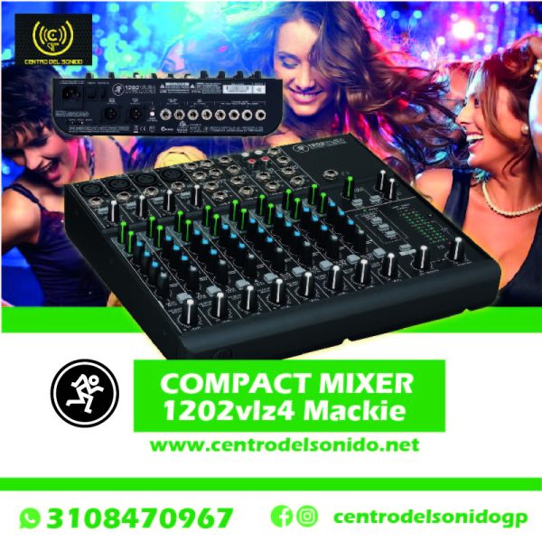1202vlz4 mezclador mackie analÓgico compacto de 12 canales 1202vlz4 mezclador mackie analÓgico compacto de 12 canales