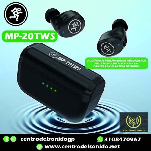 mackie mp 20tws audífonos estéreo inalámbricos mackie mp 20tws audífonos estéreo inalámbricos