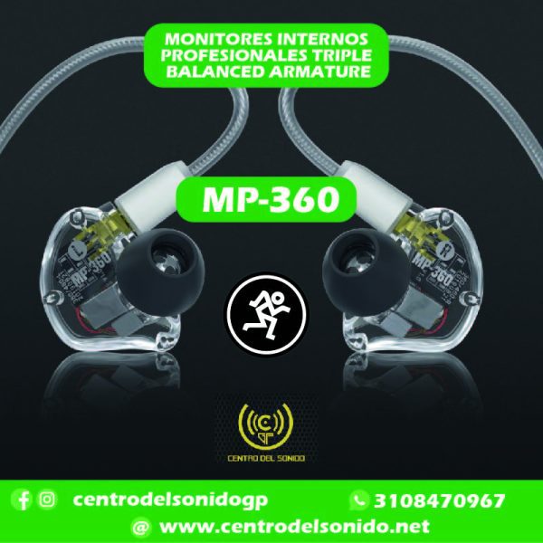 mackie mp 360 auriculares y monitores intrauditivos con controladores de armadura de triple equilibrio mackie mp 360 auriculares y monitores intrauditivos con controladores de armadura de triple equilibrio