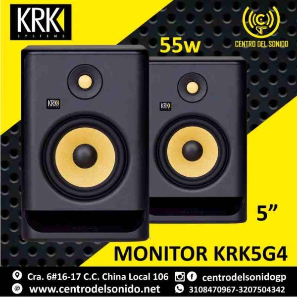 Monitor-krk-5g4-rokit-5-negro- juego monitor krk 5g4 rokit 5 negro