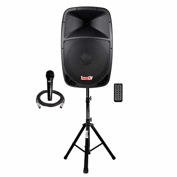 PB15E-MP3SYSWEB0001 combo cabina activa pb15e mp3 sys pro dj tripode +microfono