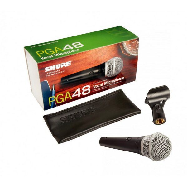 mic vocal shure pga48 lc alÁmbrico dinÁmico