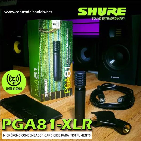 mic shure pga81 xlr instrumental condensador mic shure pga81 xlr instrumental condensador