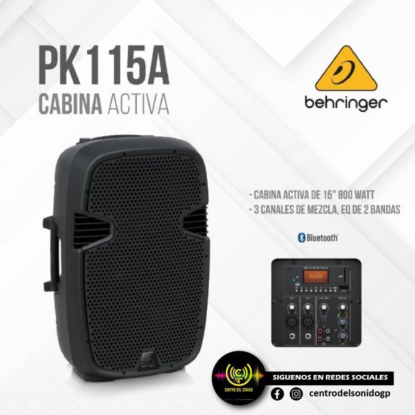 cabina activa pk115a behringer cabina activa pk115a behringer