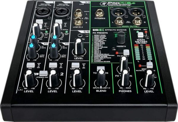 mezclador analÓgico profx6v3 de 6 canales con usb