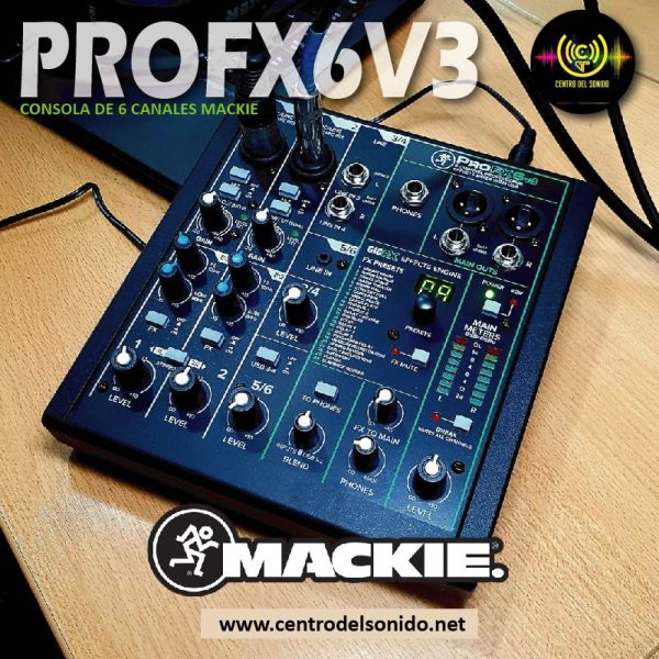 mezclador analÓgico profx6v3 de 6 canales con usb mezclador analÓgico profx6v3 de 6 canales con usb