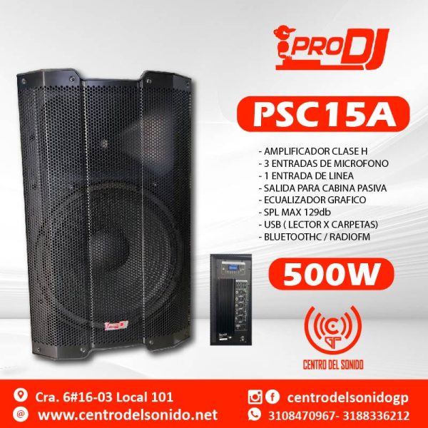 cabina activa psc15a pro dj de 15" cabina activa psc15a pro dj de 15"