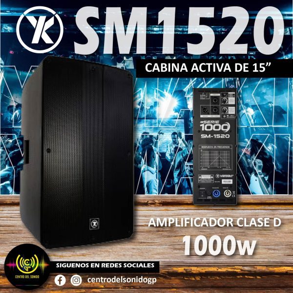 cabina activa de 1000w yamaki sm1520 cabina activa de 1000w yamaki sm1520