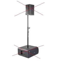 poste del altavoz ajustable sub1/sub2