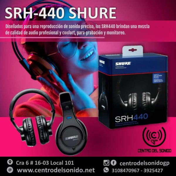 INSTAGRAMDESIGN2 srh440 audífonos de calidad profesional shure
