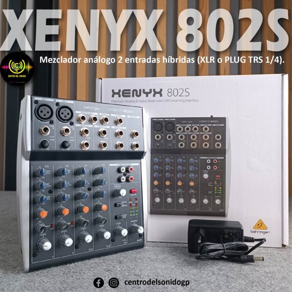 behringer xenyx 802s mezclador de transmisión analógica behringer xenyx 802s mezclador de transmisión analógica