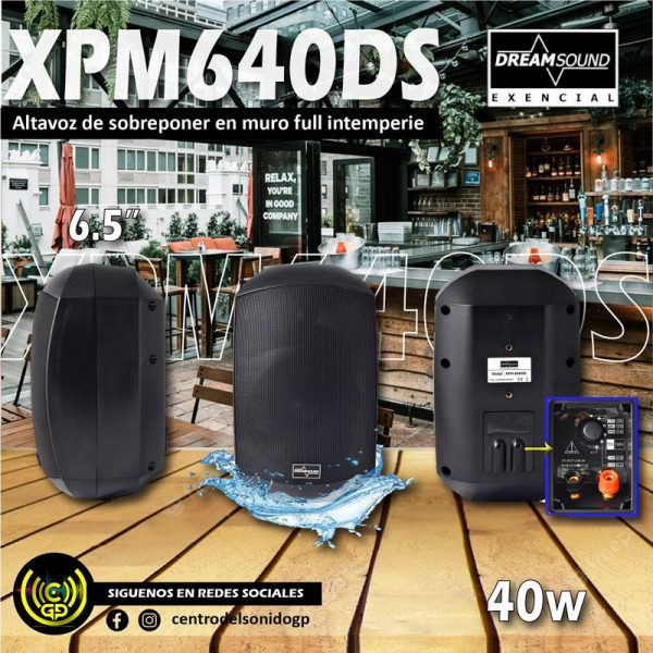 altavoz de sobreponer dreamsound xpm640ds altavoz de sobreponer dreamsound xpm640ds