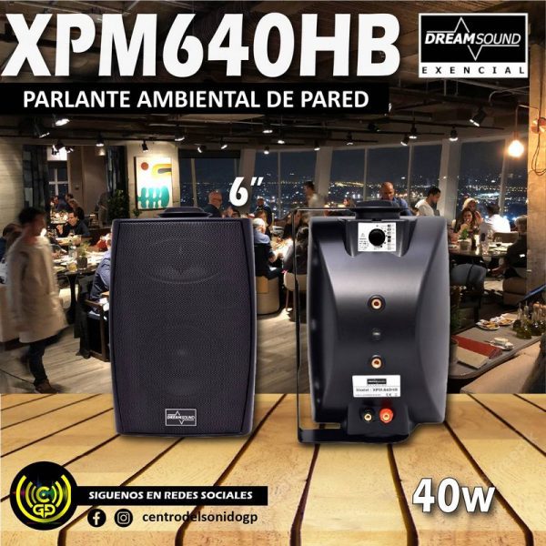 altavoz ambiental xpm640hb de 6" 40w altavoz ambiental xpm640hb de 6" 40w