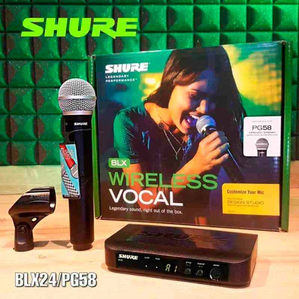 microfono inalambrico shure blx24/pg58 microfono inalambrico shure blx24/pg58
