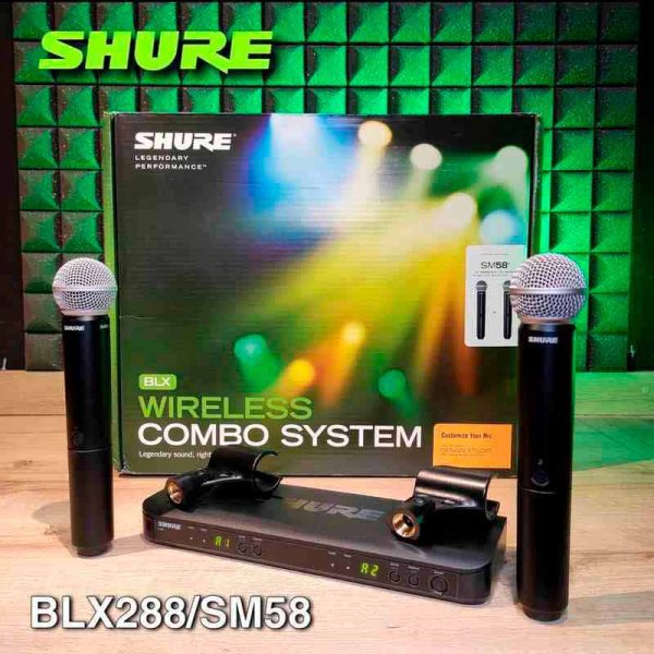 microfono doble de mano blx288sm58 microfono doble de mano blx288sm58