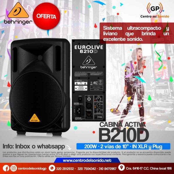 cabina-activa-b210d-behringer01 cabina activa b210d behringer