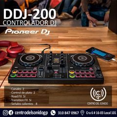 controlador pioneer dj ddj 200