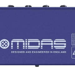 midas dm12 mezclador analógico de 12 entradas en vivo y estudio con preamplificadores de micrófono midas