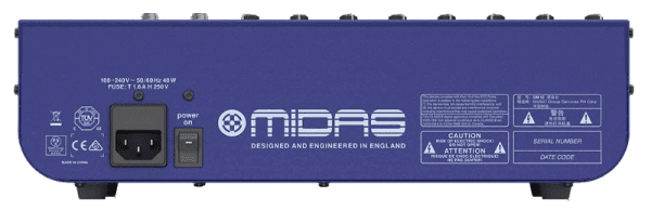 midas dm12 mezclador analógico de 12 entradas en vivo y estudio con preamplificadores de micrófono midas