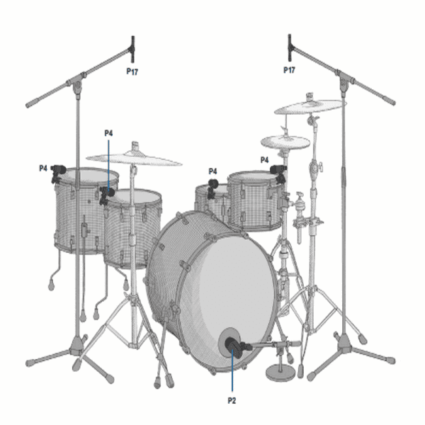 Set de Micrófonos para batería Drum Set Session I