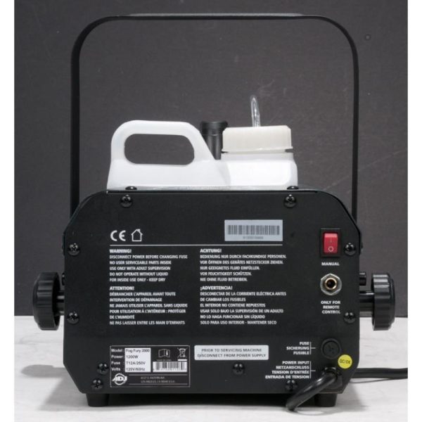 máquina de humo fog fury 2000