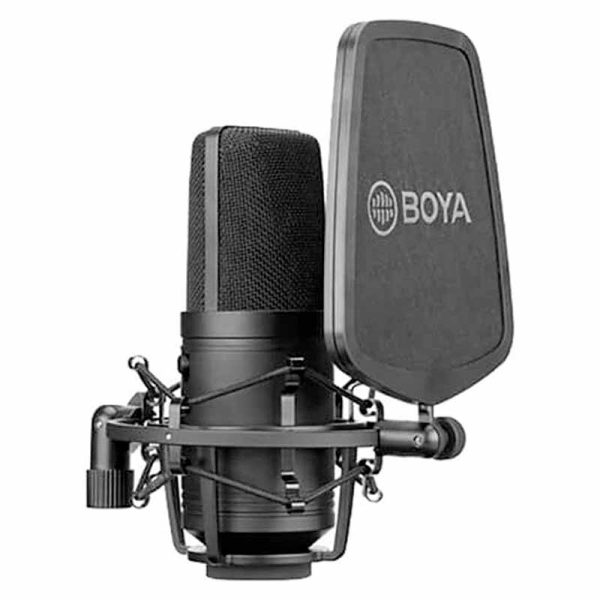 micrófono de estudio de condensador grande boya by m800