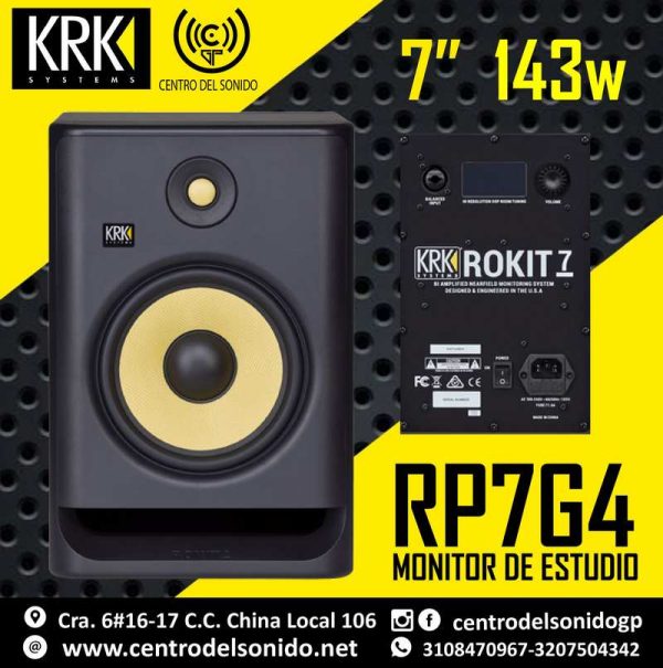 monitor-krk-rp7g4-rokit-negro monitor krk rp7g4 rokit negro